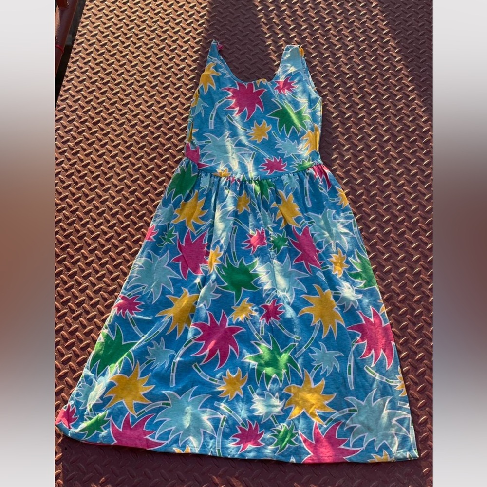 Colorful Vintage 80’s Midi-Dress Sz S
